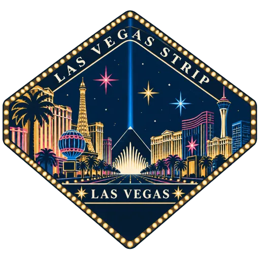 Las Vegas Strip travel stamp