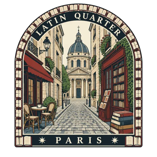 Latin Quarter travel stamp