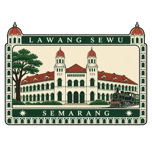 Lawang Sewu travel stamp