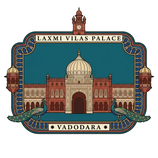 Laxmi Vilas Palace travel stamp