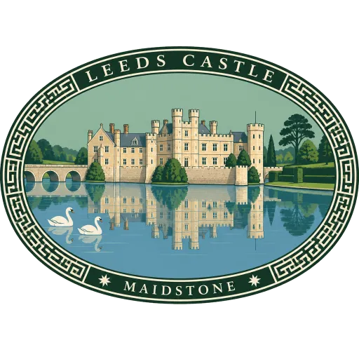 Leeds Castle travel stamp