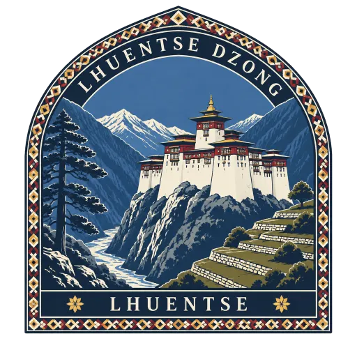 Lhuentse Dzong travel stamp