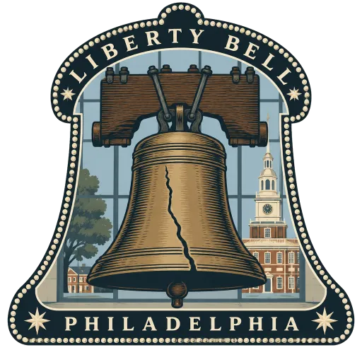 Liberty Bell travel stamp