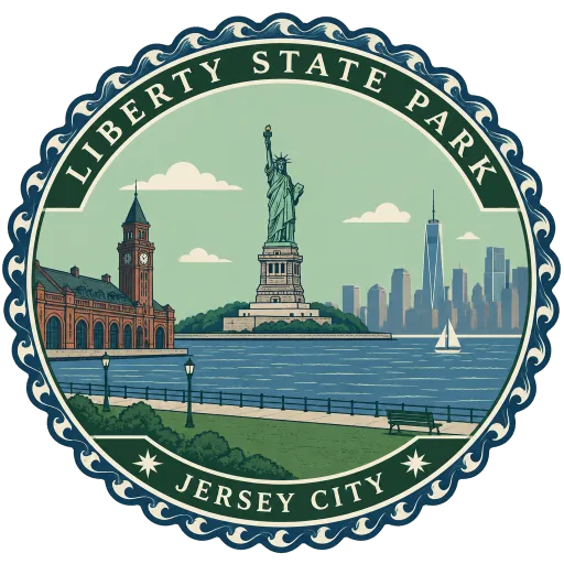 Liberty State Park travel stamp