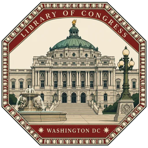 Library of Congress travel stamp