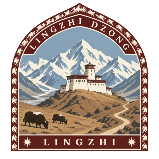 Lingzhi Dzong travel stamp