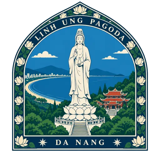 Linh Ung Pagoda travel stamp