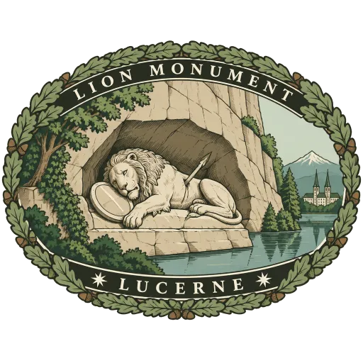 Lion Monument travel stamp