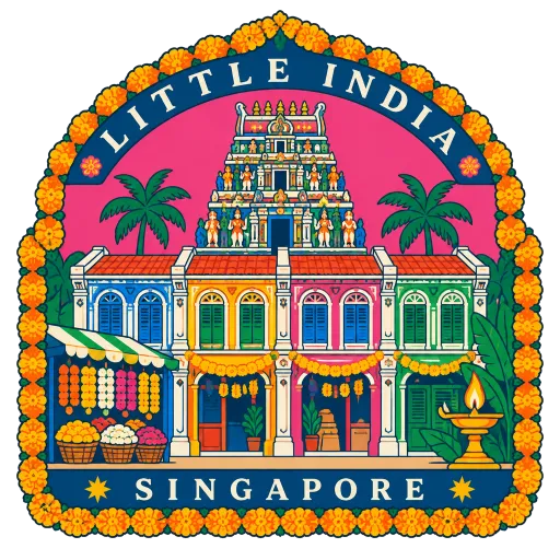 Little India travel stamp