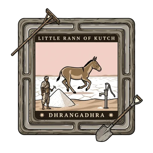 Little Rann of Kutch travel stamp