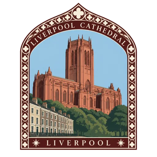 Liverpool Cathedral travel stamp