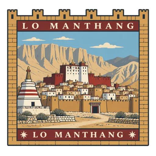 Lo Manthang travel stamp