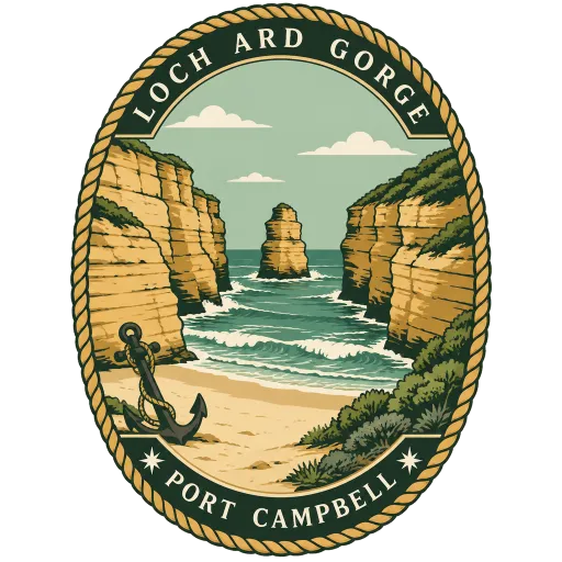 Loch Ard Gorge travel stamp