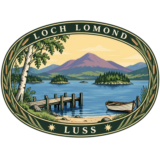 Loch Lomond travel stamp