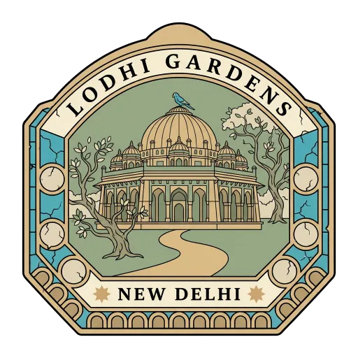 Lodhi Gardens travel stamp