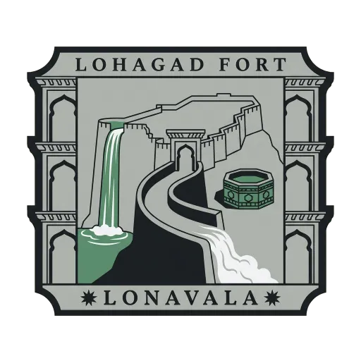 Lohagad Fort travel stamp