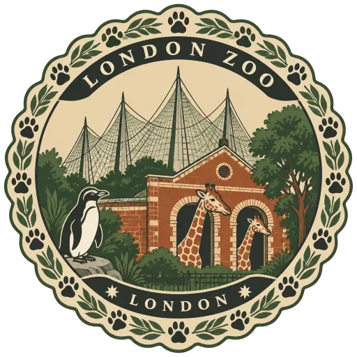 London Zoo travel stamp