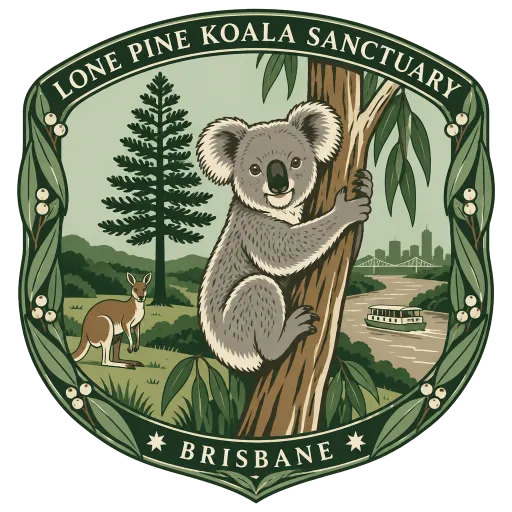 Lone Pine Koala Sanctuary travel stamp