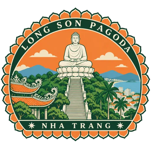Long Son Pagoda travel stamp