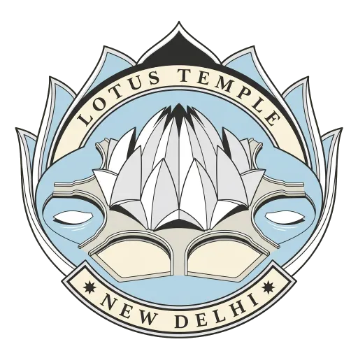 Lotus Temple travel stamp