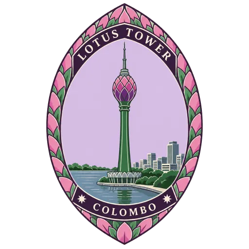 Lotus Tower travel stamp
