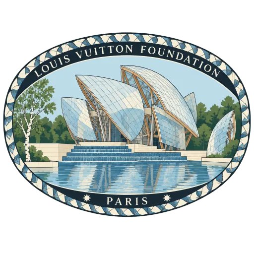 Louis Vuitton Foundation travel stamp