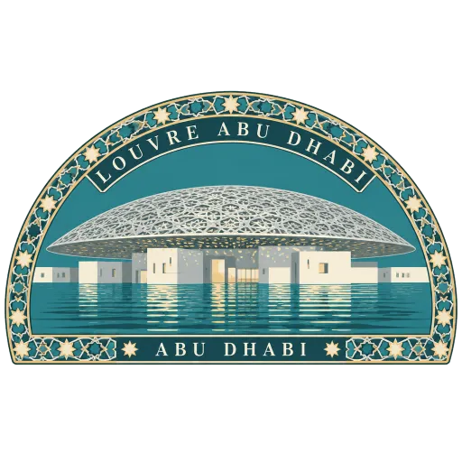 Louvre Abu Dhabi travel stamp
