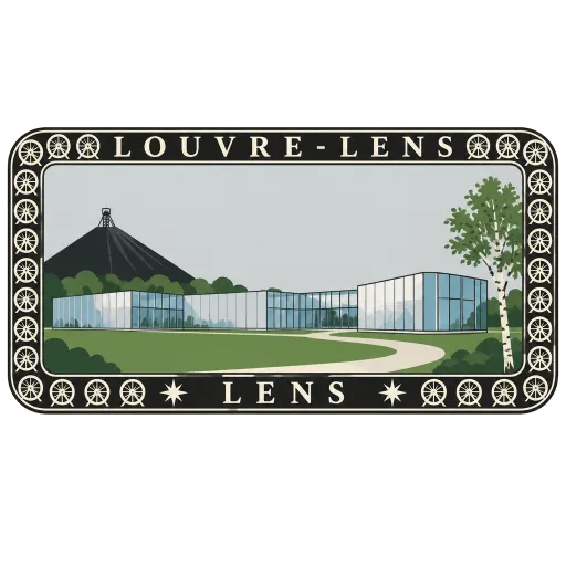 Louvre-Lens travel stamp