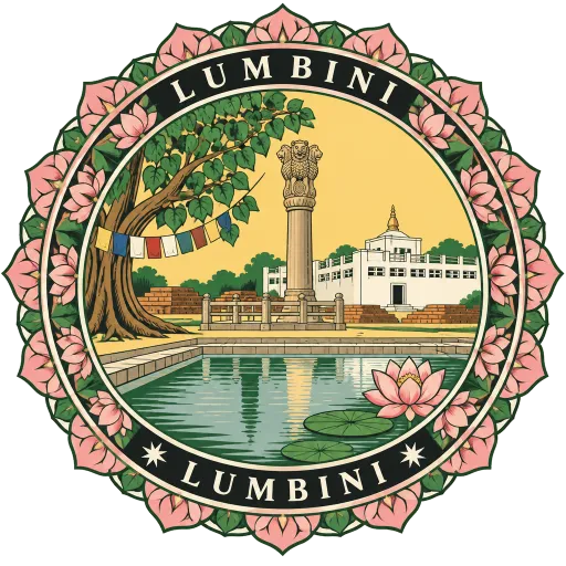 Lumbini travel stamp