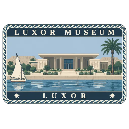Luxor Museum travel stamp