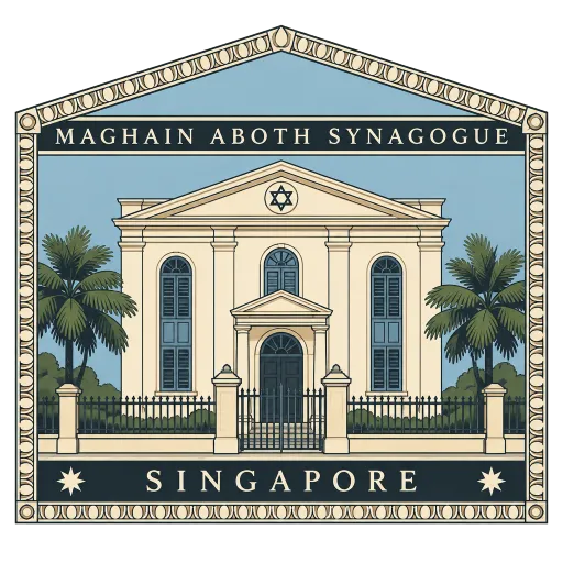 Maghain Aboth Synagogue travel stamp