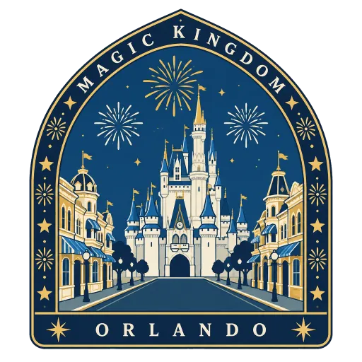 Magic Kingdom travel stamp