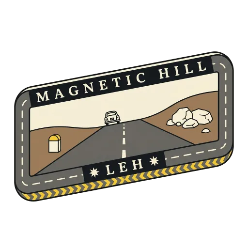 Magnetic Hill travel stamp