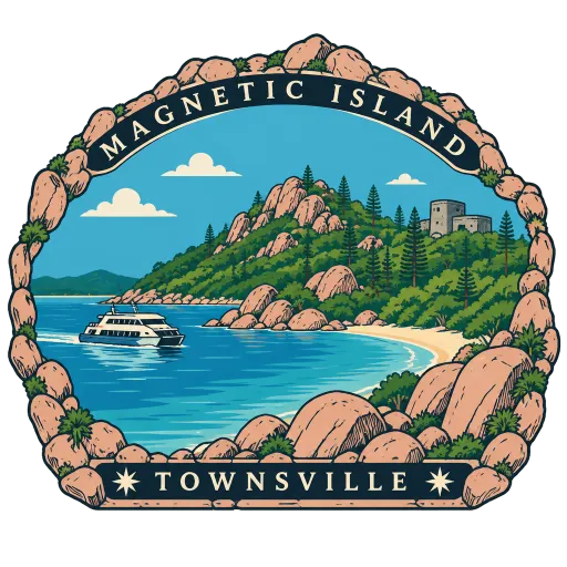 Magnetic Island travel stamp