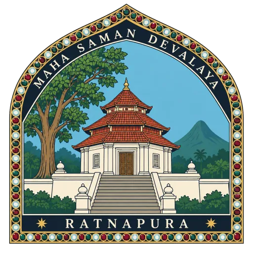 Maha Saman Devalaya travel stamp