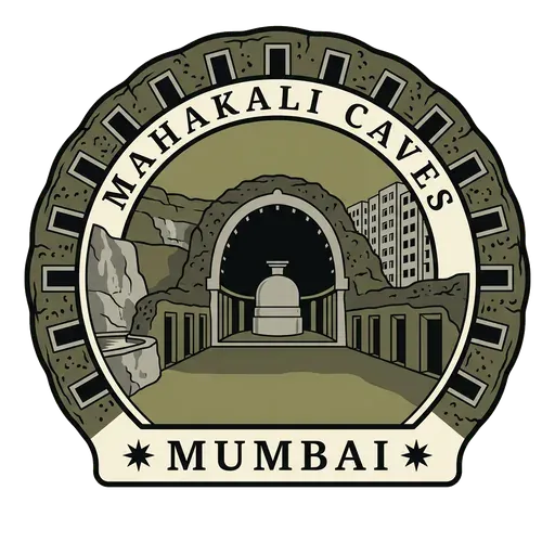 Mahakali Caves travel stamp