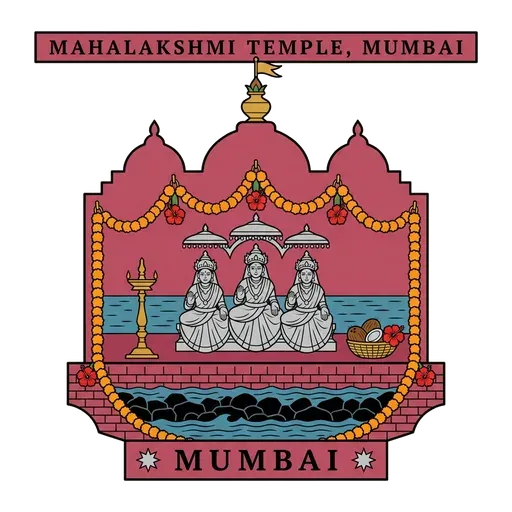 Mahalakshmi Temple, Mumbai travel stamp