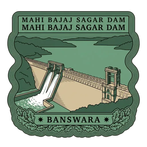 Mahi Bajaj Sagar Dam travel stamp