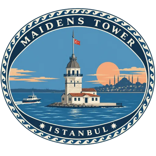 Maiden's Tower travel stamp