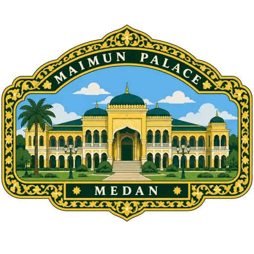 Maimun Palace travel stamp