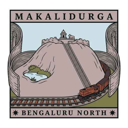 Makalidurga travel stamp