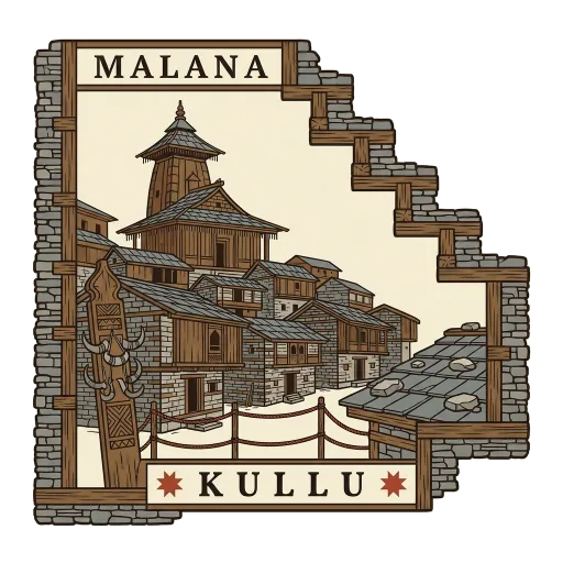 Malana travel stamp