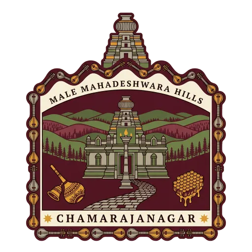 Male Mahadeshwara Hills travel stamp