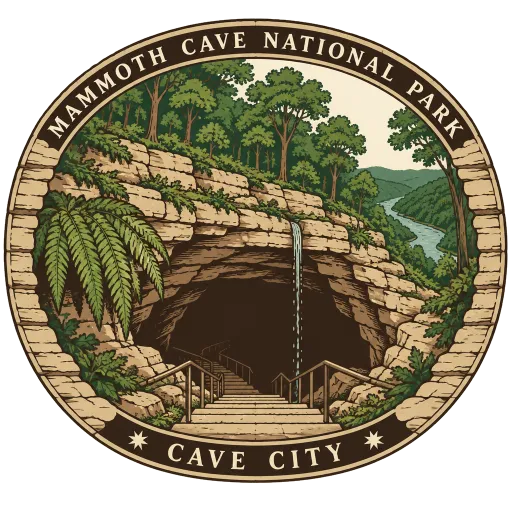 Mammoth Cave National Park travel stamp