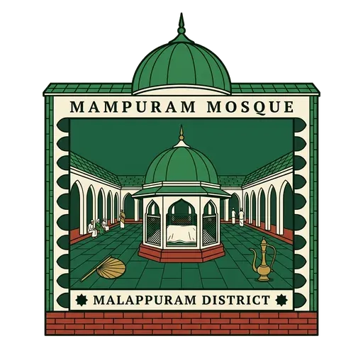 Mampuram Mosque travel stamp