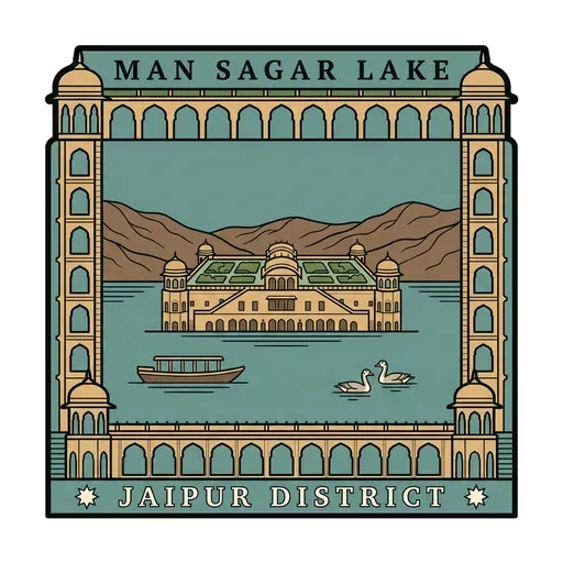 Man Sagar Lake travel stamp