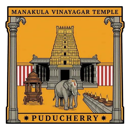 Manakula Vinayagar Temple travel stamp