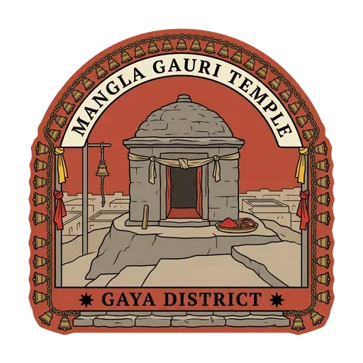 Mangla Gauri Temple travel stamp