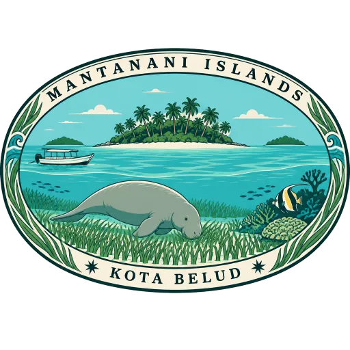 Mantanani Islands travel stamp