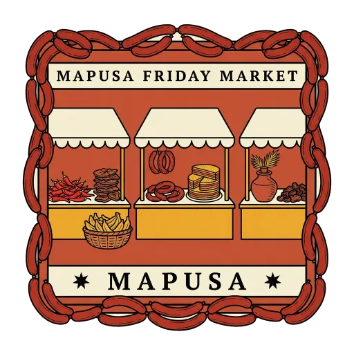 Mapusa Friday Market travel stamp